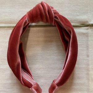 Iris Atelier Couture Velvet Knotted Headband